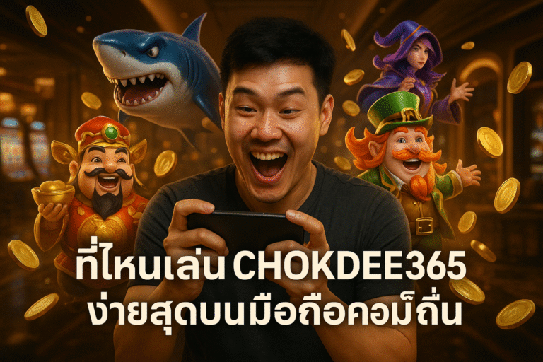 ที่ไหนเล่น CHOKDEE365 ง่ายสุดบนมือถือคอมก็ลื่น