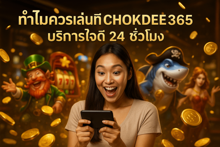 ทำไมควรเล่นที่ CHOKDEE365 บริการใจดี 24 ชั่วโมง